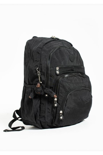 KızılkayaStore Ultra Light Multi-Pocket Waterproof Backpack Unisex Black School Bag