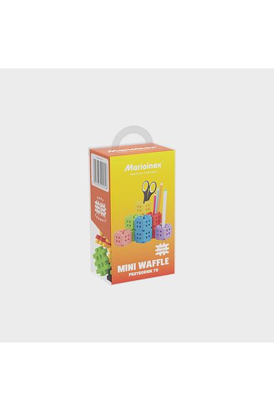 Marioinex Construction set, Desk organizer, 70 pieces, Mini Waffles,