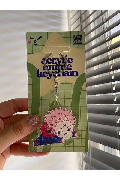 Planet Butik Jujutsu Kaisen Ryomen Sukuna Acrylic Anime Keychain