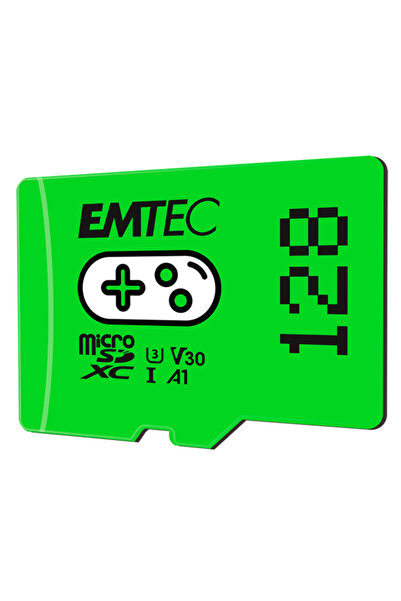 Emtec Card de memorie Gaming, 128GB, microSDXC, UHS-I U3, V30, A1