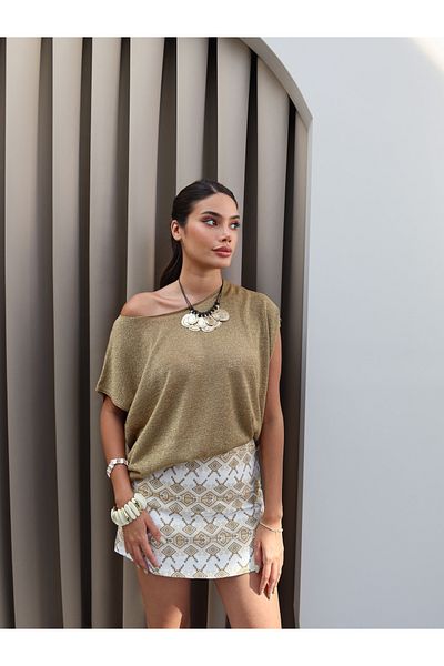 ESRAHELVACI Sleeveless Glitter Blouse