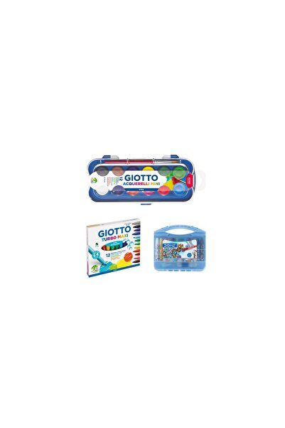Fila Giotto GIOTTO TURBO MAXİ KEÇELİ KALEM ACQUERELLİ MİNİ SULOU BOYA VE DOMS...