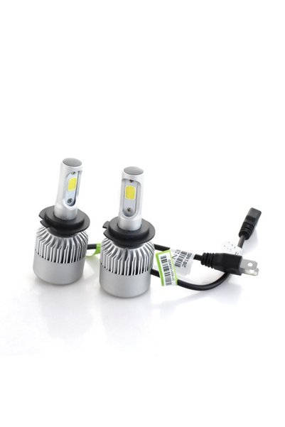 TECHSTAR Set de 2 LED-uri Auto Techstar® S2, H7, 36w, 4000 lumeni, 6500K, AUTO, 12-24 volți, COB, Canbus