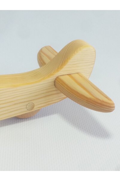 OZZANİ WOOD Wooden Toy Airplane Handmade Mentessori Retro Airplane