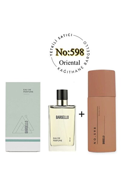 Bargello 598 Unisex Parfüm Edp 50 ml + No: 598 Unisex Deodorant 150 ml - Mnms...