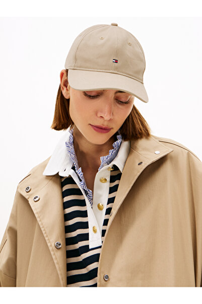 Tommy Hilfiger Tommy Hilfiger Women Sandalwood Th Flag Soft 6 Panel Cap