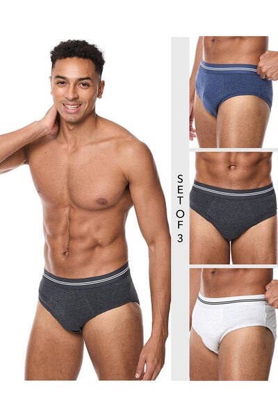 R&B 3 Pack Solid Briefs