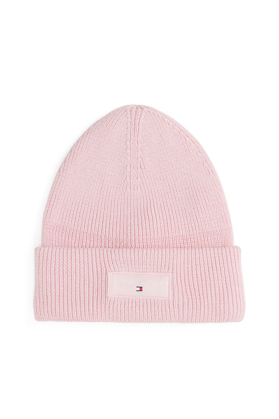 Tommy Hilfiger Women Delicate Pink Linear Beanie
