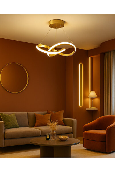 akyzlighting Helen Modern Tekli Eskitme Sarkıt Led Gün ışığı Power Ledli Salon Mutfak Oda Hol Ledli Avize