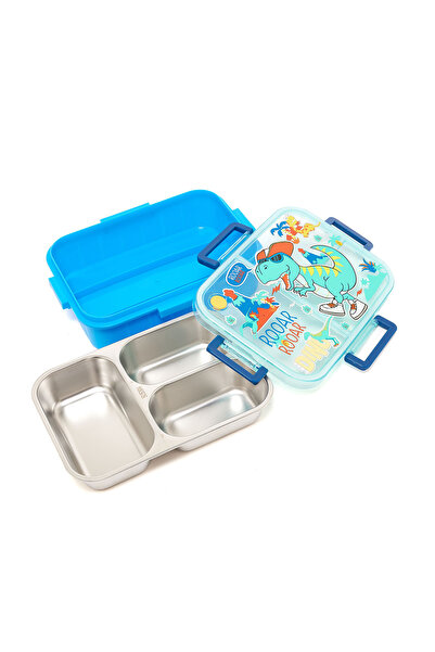 R&B Dino Print Bento Lunch Box
