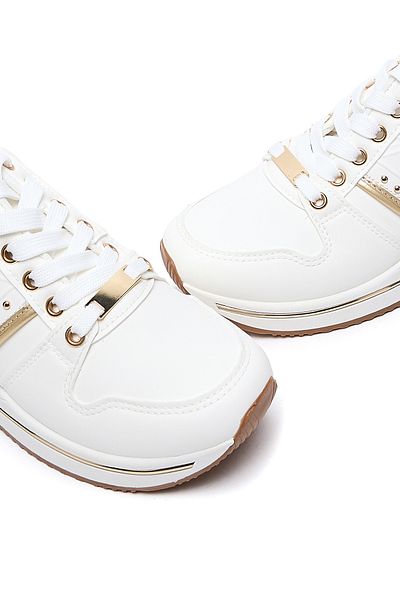 R&B Shimmer Detail High Top Sneakers