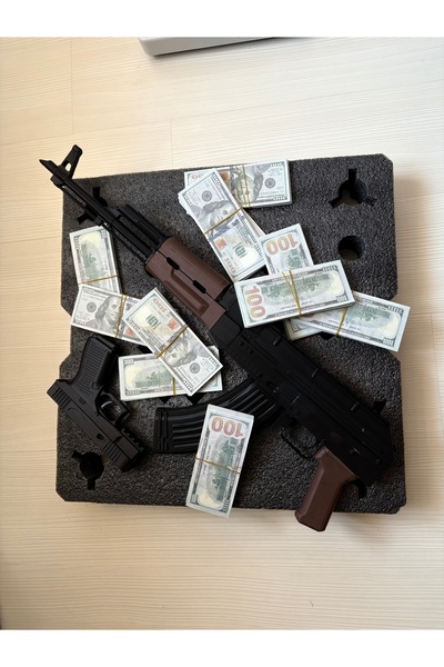 Aurexa Design AK47 kısa dipcik Glock-19 ve 5 deste dolar