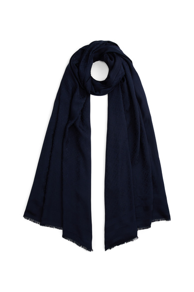 Tommy Hilfiger Tommy Hilfiger Women Space Blue Monogram Scarf