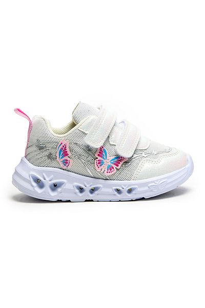 R&B Butterfly Appliqued Velcro Closure Shoes
