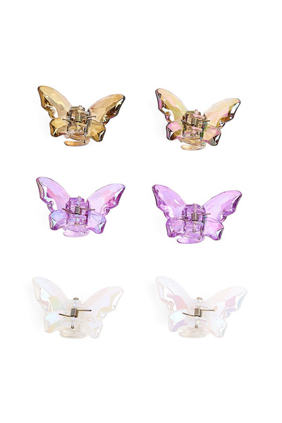 R&B Pack of 6 Hair Claw Clips