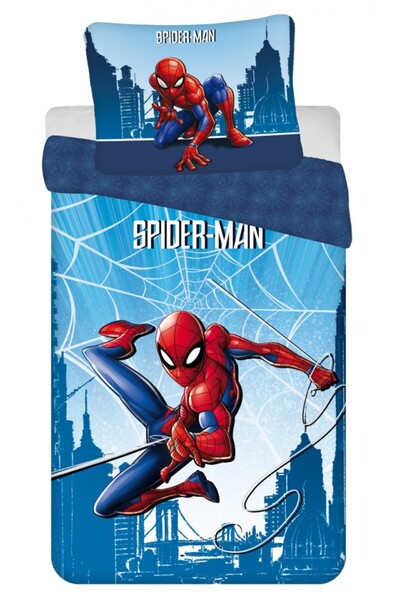 SPIDERMAN Skyline bedding set 140×200cm, 70×90 cm