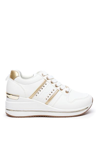 R&B Shimmer Detail High Top Sneakers