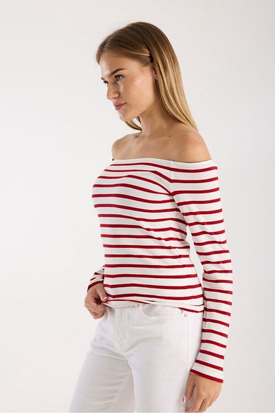 G-FOX Women's Wide Collar Long Sleeve Comfortable Fit Blouse – Soft and Stretchy Fabric 3002