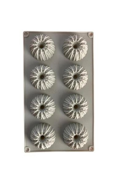 Pastaland Silicone Cake Mold Round Patterned Serrated