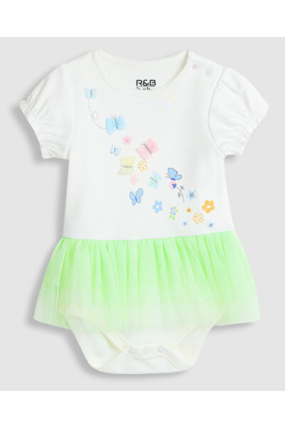 R&B Embroidered Bodysuit Dress