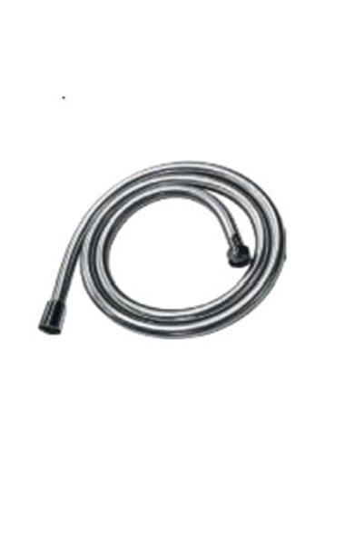 Duxxa parlak gri pvc hortum kromaj spiral hortum duş hortumu 60 cm