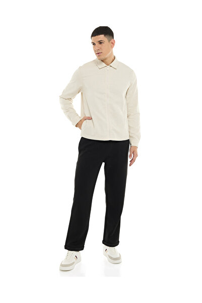 R&B Zippered Shirt with Long Sleeves