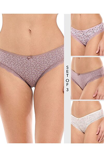 R&B 3 Pack Printed Bikini Briefs