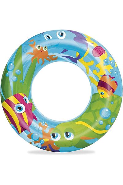 BESTWAY Designer Swim Ring - 22 inch, Multi-Colour