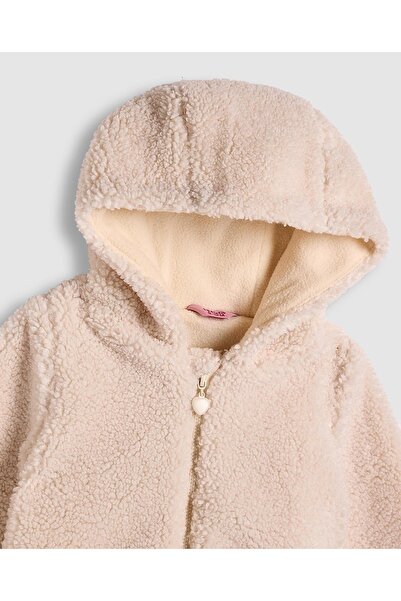 R&B Sherpa Jacket with Zipper Closure