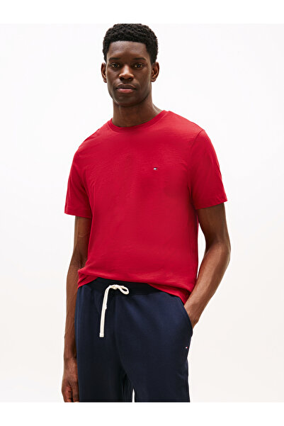 Tommy Hilfiger Tommy Hilfiger Men Medium Red Short Sleeve Crew Neck Ess Seasonal Reg Fit T-Shirt
