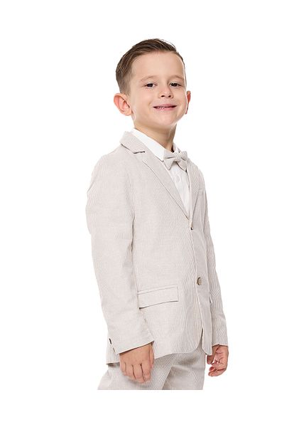 R&B Striped Single Breasted Blazer