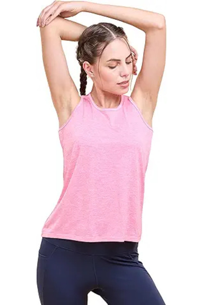 Enamor Women's Slim Fit T-Shirt (A308_Pink Cyclamen