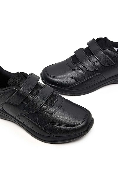 R&B Solid School Velcro Shoes