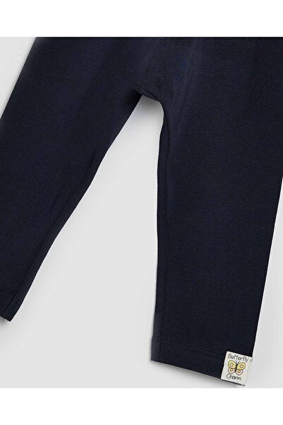 R&B Solid Leggings with Elastic Waist