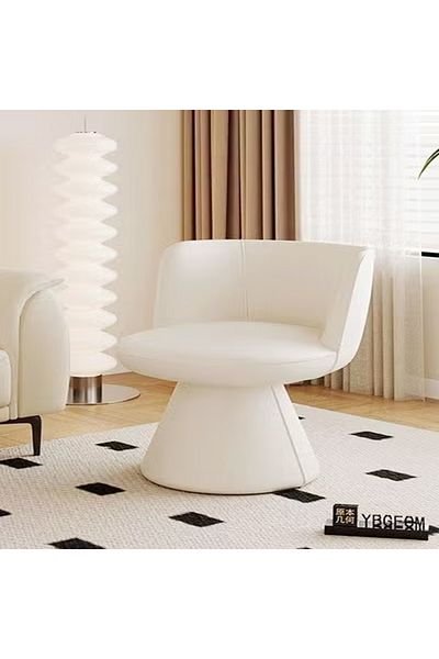 Raffine Modern Style 360° Rotatable Chair Ergonomic Design Dressing Stool Comfortable Decorative Velvet