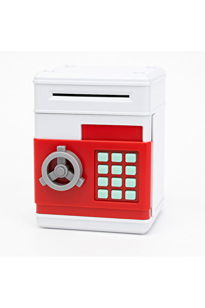 rexa خزنة ألعاب بنك الأرقام مع لوحة مفاتيح وفتحة للعملات المعدنية - خزنة توفير أموال للأطفال