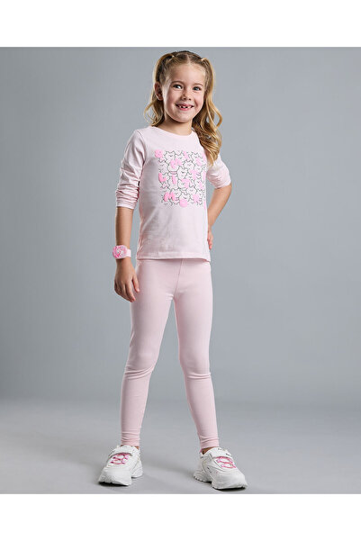 R&B Solid Leggings with Elastic Waist