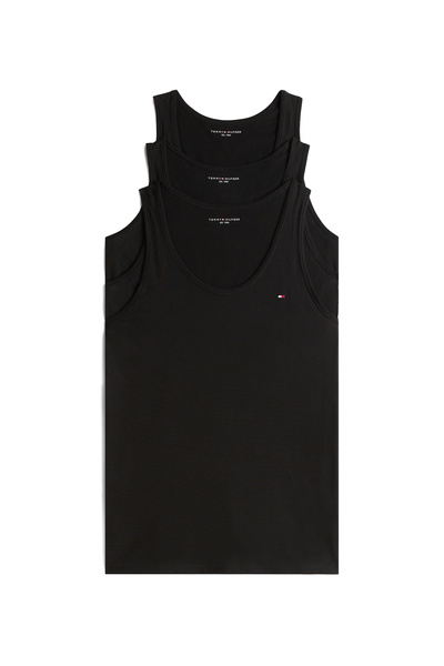 Tommy Hilfiger Tommy Hilfiger Men Black Pack of 3 Tank Top