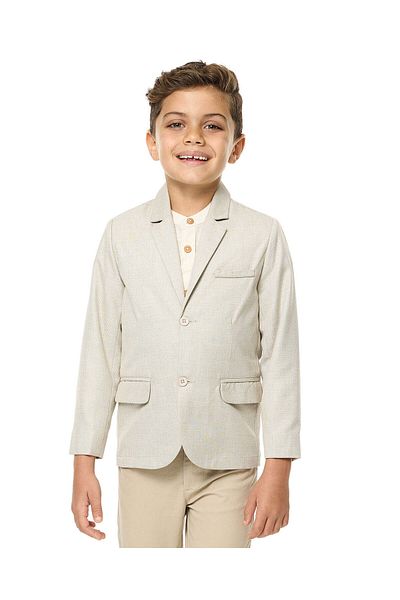 R&B Single Breasted Blazer with Lapel Collar and Long Sleeves