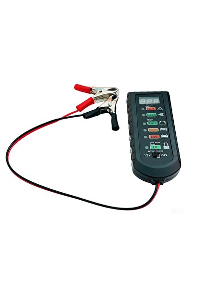 TECHSTAR Ψηφιακός ελεγκτής μπαταρίας αυτοκινήτου 12V/24V με οθόνη LED, διαγνω...