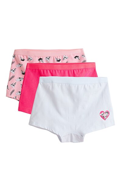 R&B مجموعة من 3 سراويل قصيرة مطبوعة بشخصيات فتيات القوة