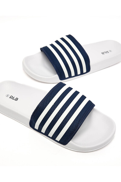 R&B Striped Slides