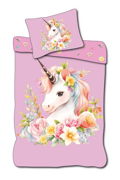 UNICORN Wreath bed linen cover 140×200cm, 70×90 cm