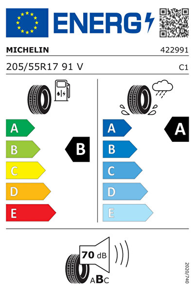 Michelin 205/55R17 95V XL Primacy 5