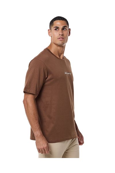 R&B Print Detail T-Shirt With Crew Neck And Short Sleeves
