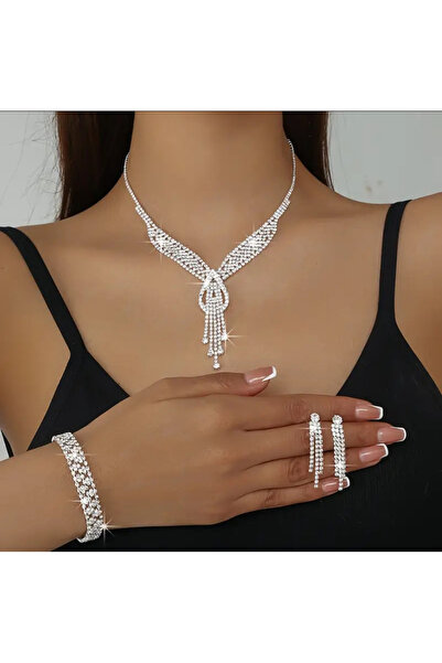 Flaner Paris Accessorize قلادة باريسا الأنيقة للنساء من حجر الكريستال اللامع ...