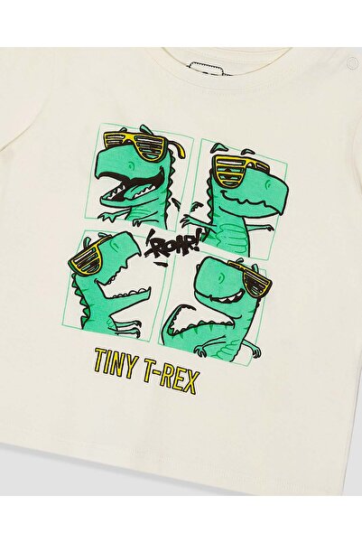 R&B Graphic Print T-Shirt with Crew Neck and Short Sleeves