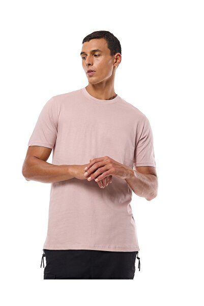 R&B Solid T-Shirt with Crew Neck Short Sleeves