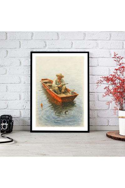 woodsia Tablou cu poster din lemn MDF cu aspect de cadru dintr-o singură bucată NEMD TEK0318