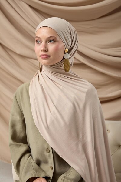 Silk Home Premium Penye Şal 65002-10 Açık Vizon